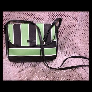 Vera Bradley flap crossbody in Lucky Stripe